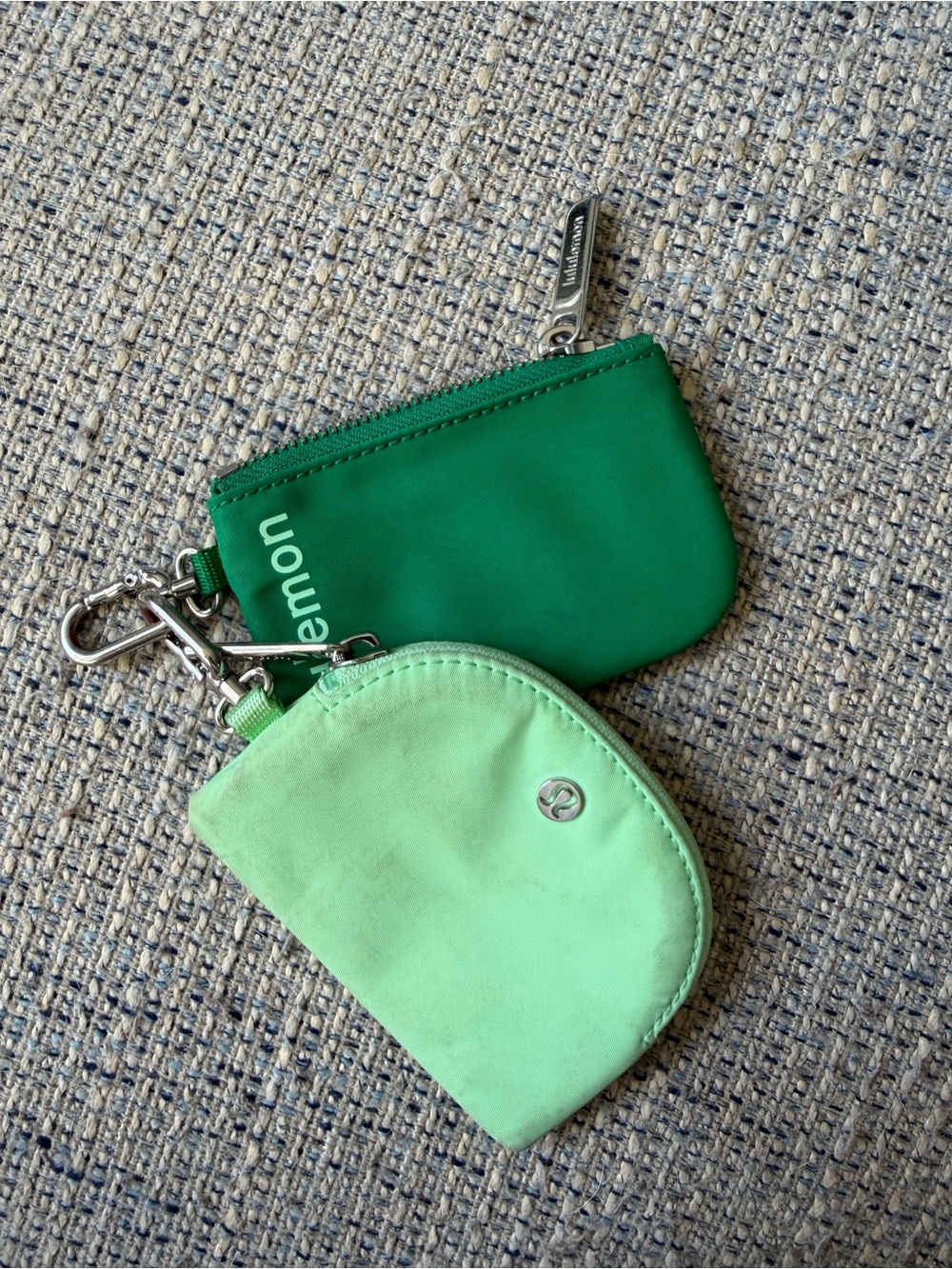 lululemon athletica Two-Piece Key Pouch Set - Dark Green & Mint